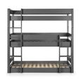Trio Bunk Bed - 3 Level - Dark Grey