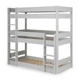 Trio Bunk Bed - 3 Level - Grey