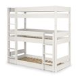 Trio Bunk Bed - 3 Level - White