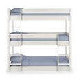Trio Bunk Bed - 3 Level - White