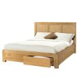 Curve Storage Bed - 2 Drawer - Oak - Sizes Available
