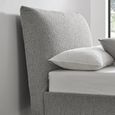 Luis Dove Grey Boucle Fabric Bed - 5ft King Size