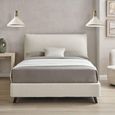 Luis Ivory Boucle Fabric Bed - 5ft King Size
