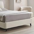 Luis Ivory Boucle Fabric Bed - 5ft King Size