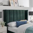 Posey Emerald Green Fabric Bed - Sizes Available