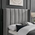 Posey Grey Fabric Bed - Sizes Available