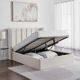 Posey Natural Fabric Ottoman Bed - Sizes Available