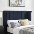 Posey Navy Blue Fabric Bed - Sizes Available