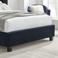Posey Navy Blue Fabric Bed - Sizes Available