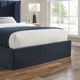Posey Navy Blue Fabric Ottoman Bed - Sizes Available