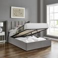 Posey Silver Fabric Ottoman Bed - Sizes Available