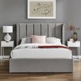 Posey Silver Fabric Ottoman Bed - Sizes Available