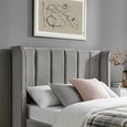 Posey Silver Fabric Ottoman Bed - Sizes Available