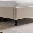 Roma Natural Fabric Bed - Sizes Available