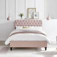 Roma Pink Fabric Bed - Sizes Available