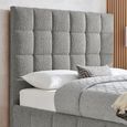 Stark Dove Grey Boucle Fabric Bed - Sizes Available