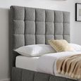 Stark Dove Grey Boucle Fabric Ottoman Bed - Sizes Available