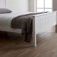 Travis White Wooden Bed - High Footend - Sizes Available