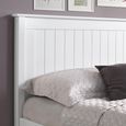 Travis White Wooden Bed - Low Footend - Sizes Available