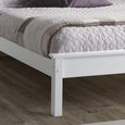 Travis White Wooden Bed - Low Footend - Sizes Available