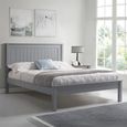 Travis Grey Wooden Bed - Low Footend - Sizes Available