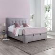 Falstone Ottoman Storage Bed - Marbella Grey Fabric - Sizes Available