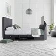 Medway Ottoman Storage TV Bed - Grey Fabric - Sizes Available