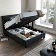 Accent Ottoman Storage Bed - Pendle Slate Fabric - Sizes Available