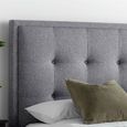 Falmer Ottoman Storage TV Bed - Marbella Grey Fabric - Sizes Available