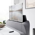 Falmer Ottoman Storage TV Bed - Marbella Grey Fabric - Sizes Available