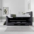 Falmer Ottoman Storage TV Bed - Pendle Slate Dark Grey Fabric - Sizes Available
