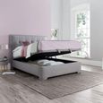 Falstone Ottoman Storage Bed - Marbella Grey Fabric - Sizes Available