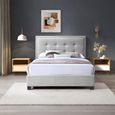 Gainford Ottoman Storage Bed - Bolero Natural Fabric - 5ft King Size