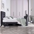 Kirkley Ottoman Storage TV Bed - Pendle Slate Fabric - Sizes Available