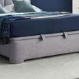 Medburn Ottoman Storage Bed - Marbella Light Grey Fabric - Sizes Available