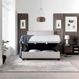 Walkworth Ottoman Storage Bed - Maskat Clay Fabric - Sizes Available