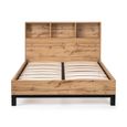 Clearance - Bali Bed - 4ft 6in Double - Bookcase - Grey Oak - FSS16553