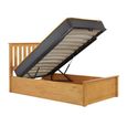 Clearance - Phoenix Ottoman Storage Bed - 3ft Single - Oak - FSS16563