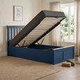 Phoenix Ottoman Storage Bed - 3ft Single - Navy Blue