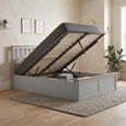 Phoenix Ottoman Storage Bed - 4ft Small Double - Stone Grey