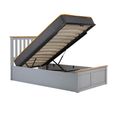 Phoenix Ottoman Storage Bed - 3ft Single - Stone Grey