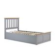 Phoenix Ottoman Storage Bed - 3ft Single - Stone Grey