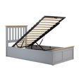 Phoenix Ottoman Storage Bed - 3ft Single - Stone Grey