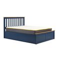 Phoenix Ottoman Storage Bed - 4ft 6in Double - Navy Blue