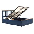 Phoenix Ottoman Storage Bed - 4ft 6in Double - Navy Blue