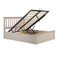 Phoenix Ottoman Storage Bed - 4ft 6in Double - Pearl Grey