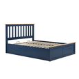 Phoenix Ottoman Storage Bed - 5ft King Size - Navy Blue