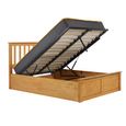 Phoenix Ottoman Storage Bed - 5ft King Size - Oak