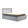 Phoenix Ottoman Storage Bed - 5ft King Size - Stone Grey