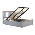 Phoenix Ottoman Storage Bed - 5ft King Size - Stone Grey